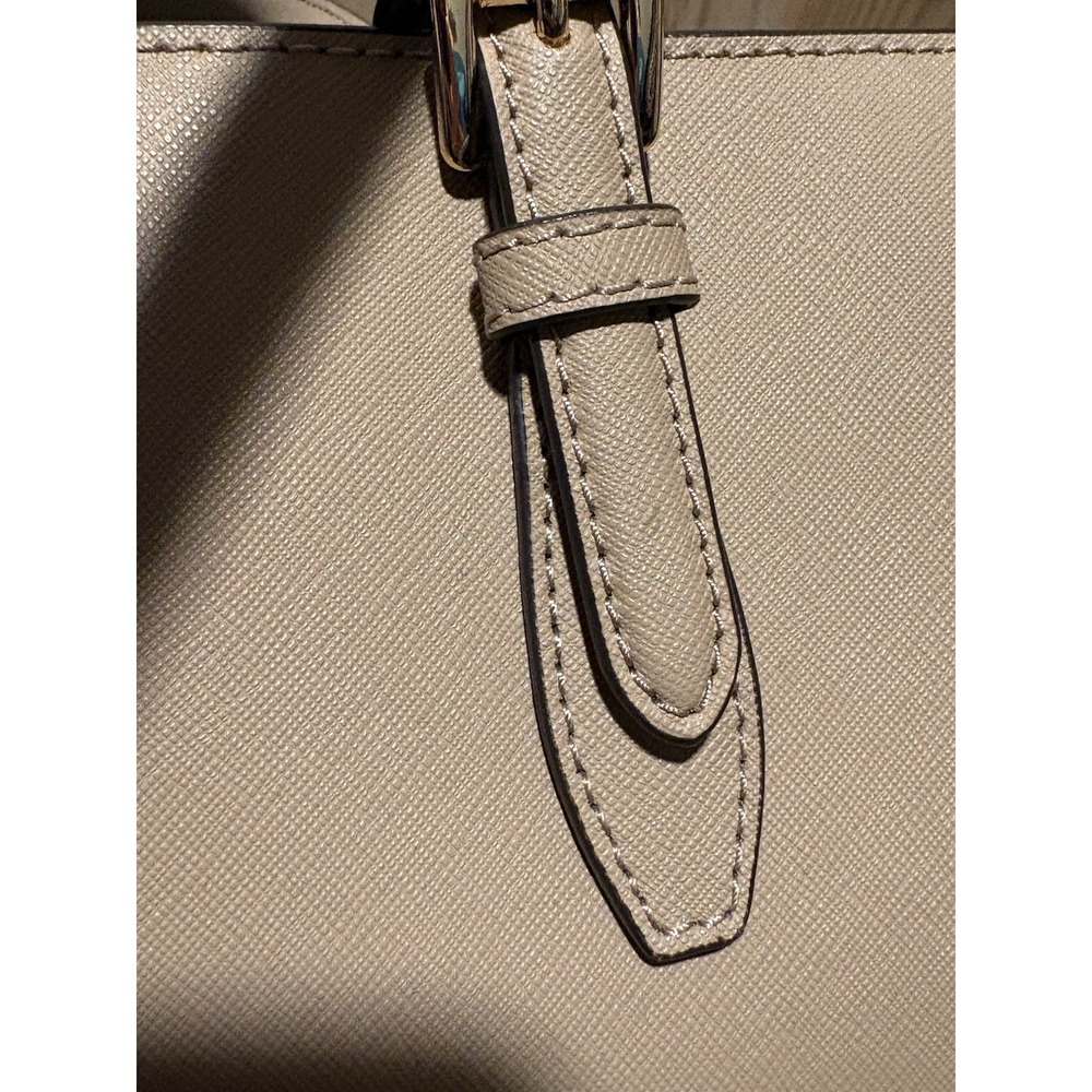 Michael Kors Large Jet Set Travel Tote Beige Taupe Saffiano Leather Shoulder Bag - Picture 6 of 6